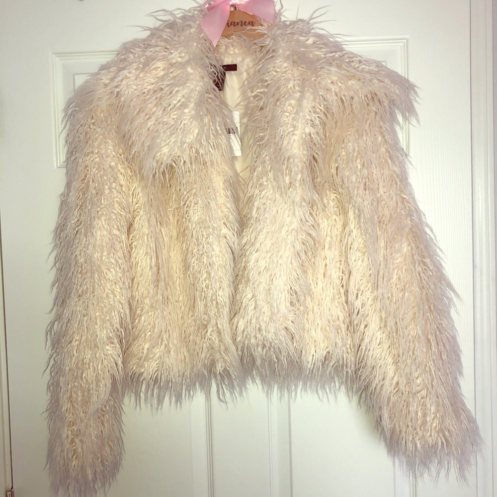 Faux fur jacket